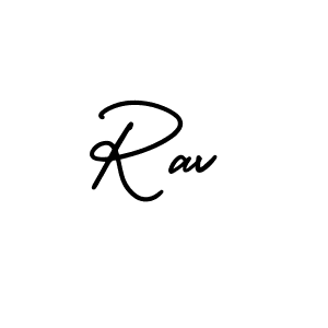 You should practise on your own different ways (AmerikaSignatureDemo-Regular) to write your name (Rav) in signature. don't let someone else do it for you. Rav signature style 3 images and pictures png