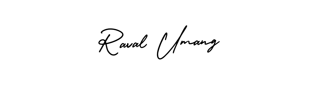 See photos of Raval Umang official signature by Spectra . Check more albums & portfolios. Read reviews & check more about AmerikaSignatureDemo-Regular font. Raval Umang signature style 3 images and pictures png