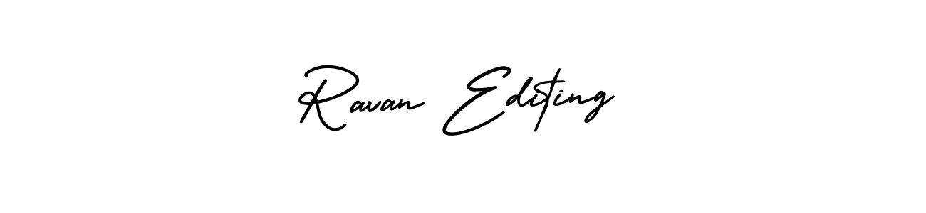 Design your own signature with our free online signature maker. With this signature software, you can create a handwritten (AmerikaSignatureDemo-Regular) signature for name Ravan Editing. Ravan Editing signature style 3 images and pictures png