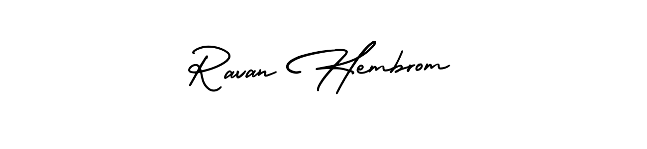 Check out images of Autograph of Ravan Hembrom name. Actor Ravan Hembrom Signature Style. AmerikaSignatureDemo-Regular is a professional sign style online. Ravan Hembrom signature style 3 images and pictures png