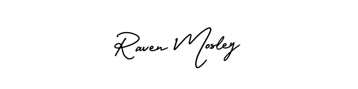 Design your own signature with our free online signature maker. With this signature software, you can create a handwritten (AmerikaSignatureDemo-Regular) signature for name Raven Mosley. Raven Mosley signature style 3 images and pictures png