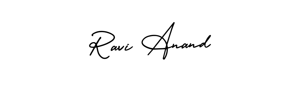 Create a beautiful signature design for name Ravi Anand. With this signature (AmerikaSignatureDemo-Regular) fonts, you can make a handwritten signature for free. Ravi Anand signature style 3 images and pictures png