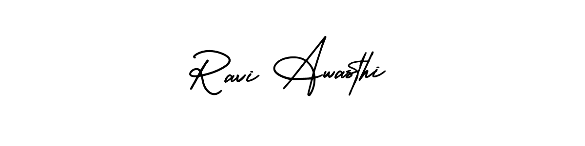 Create a beautiful signature design for name Ravi Awasthi. With this signature (AmerikaSignatureDemo-Regular) fonts, you can make a handwritten signature for free. Ravi Awasthi signature style 3 images and pictures png