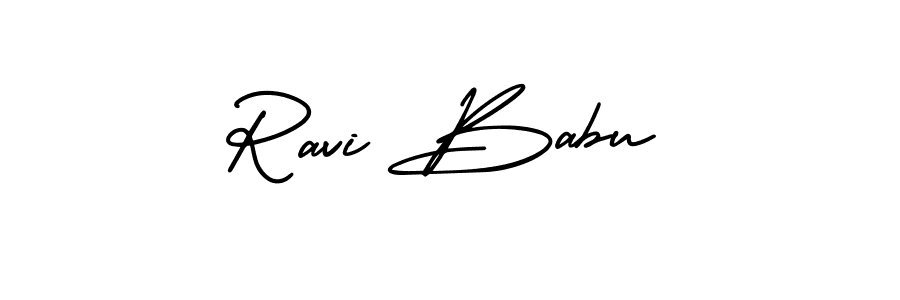 Also we have Ravi Babu name is the best signature style. Create professional handwritten signature collection using AmerikaSignatureDemo-Regular autograph style. Ravi Babu signature style 3 images and pictures png