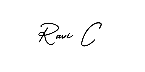 if you are searching for the best signature style for your name Ravi C. so please give up your signature search. here we have designed multiple signature styles  using AmerikaSignatureDemo-Regular. Ravi C signature style 3 images and pictures png