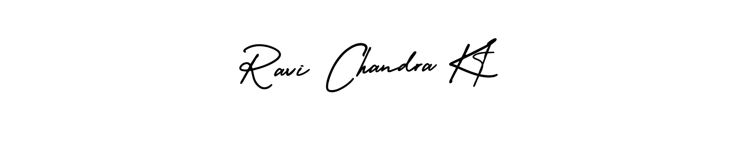 Create a beautiful signature design for name Ravi Chandra Kt. With this signature (AmerikaSignatureDemo-Regular) fonts, you can make a handwritten signature for free. Ravi Chandra Kt signature style 3 images and pictures png