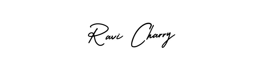if you are searching for the best signature style for your name Ravi Charry. so please give up your signature search. here we have designed multiple signature styles  using AmerikaSignatureDemo-Regular. Ravi Charry signature style 3 images and pictures png