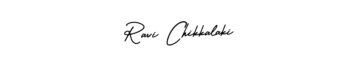 Create a beautiful signature design for name Ravi Chikkalaki. With this signature (AmerikaSignatureDemo-Regular) fonts, you can make a handwritten signature for free. Ravi Chikkalaki signature style 3 images and pictures png