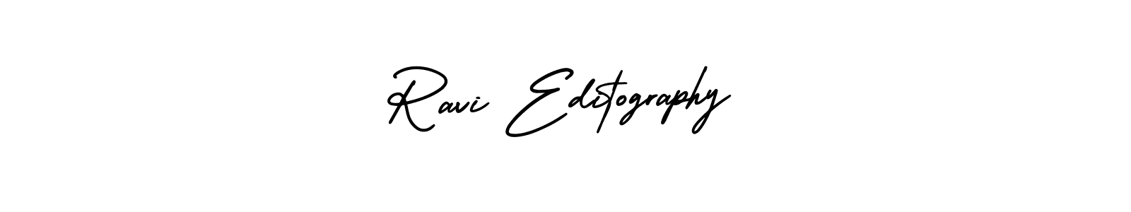 Use a signature maker to create a handwritten signature online. With this signature software, you can design (AmerikaSignatureDemo-Regular) your own signature for name Ravi Editography. Ravi Editography signature style 3 images and pictures png