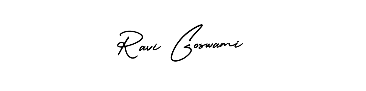 Design your own signature with our free online signature maker. With this signature software, you can create a handwritten (AmerikaSignatureDemo-Regular) signature for name Ravi Goswami. Ravi Goswami signature style 3 images and pictures png