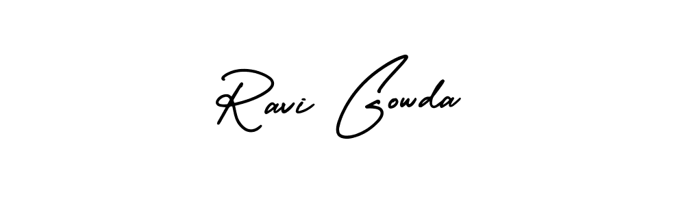 AmerikaSignatureDemo-Regular is a professional signature style that is perfect for those who want to add a touch of class to their signature. It is also a great choice for those who want to make their signature more unique. Get Ravi Gowda name to fancy signature for free. Ravi Gowda signature style 3 images and pictures png