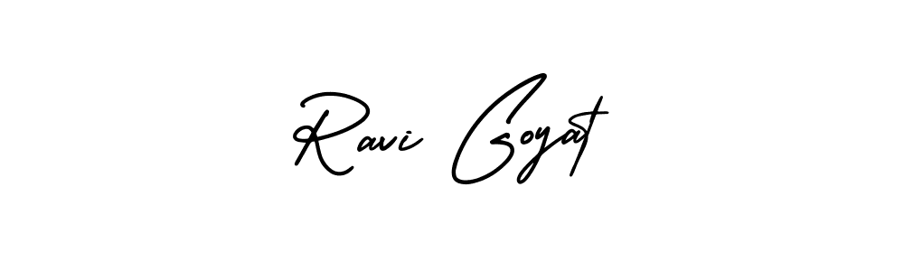 if you are searching for the best signature style for your name Ravi Goyat. so please give up your signature search. here we have designed multiple signature styles  using AmerikaSignatureDemo-Regular. Ravi Goyat signature style 3 images and pictures png
