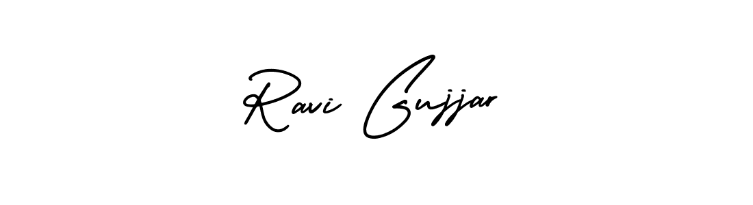 How to make Ravi Gujjar signature? AmerikaSignatureDemo-Regular is a professional autograph style. Create handwritten signature for Ravi Gujjar name. Ravi Gujjar signature style 3 images and pictures png