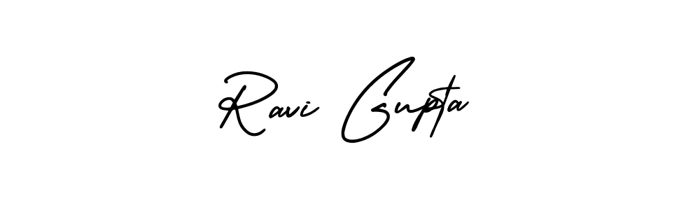 Design your own signature with our free online signature maker. With this signature software, you can create a handwritten (AmerikaSignatureDemo-Regular) signature for name Ravi Gupta. Ravi Gupta signature style 3 images and pictures png