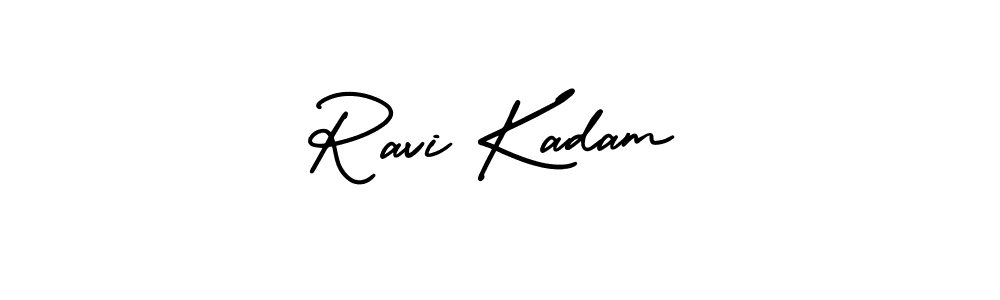 AmerikaSignatureDemo-Regular is a professional signature style that is perfect for those who want to add a touch of class to their signature. It is also a great choice for those who want to make their signature more unique. Get Ravi Kadam name to fancy signature for free. Ravi Kadam signature style 3 images and pictures png