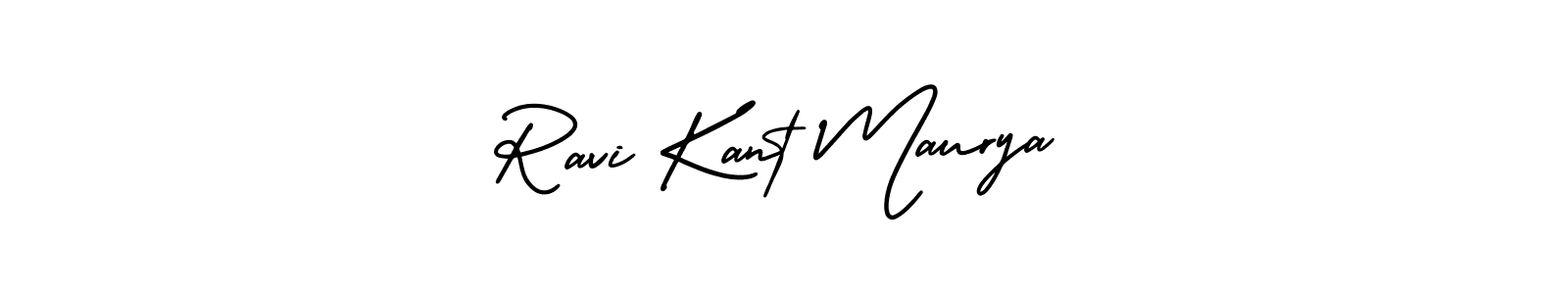 Use a signature maker to create a handwritten signature online. With this signature software, you can design (AmerikaSignatureDemo-Regular) your own signature for name Ravi Kant Maurya. Ravi Kant Maurya signature style 3 images and pictures png