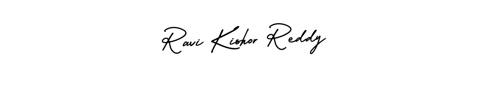 How to make Ravi Kishor Reddy signature? AmerikaSignatureDemo-Regular is a professional autograph style. Create handwritten signature for Ravi Kishor Reddy name. Ravi Kishor Reddy signature style 3 images and pictures png