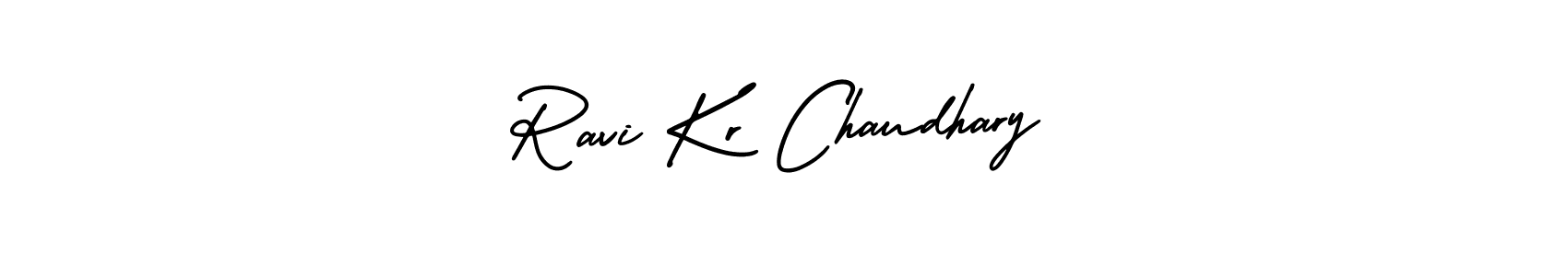 Design your own signature with our free online signature maker. With this signature software, you can create a handwritten (AmerikaSignatureDemo-Regular) signature for name Ravi Kr Chaudhary. Ravi Kr Chaudhary signature style 3 images and pictures png