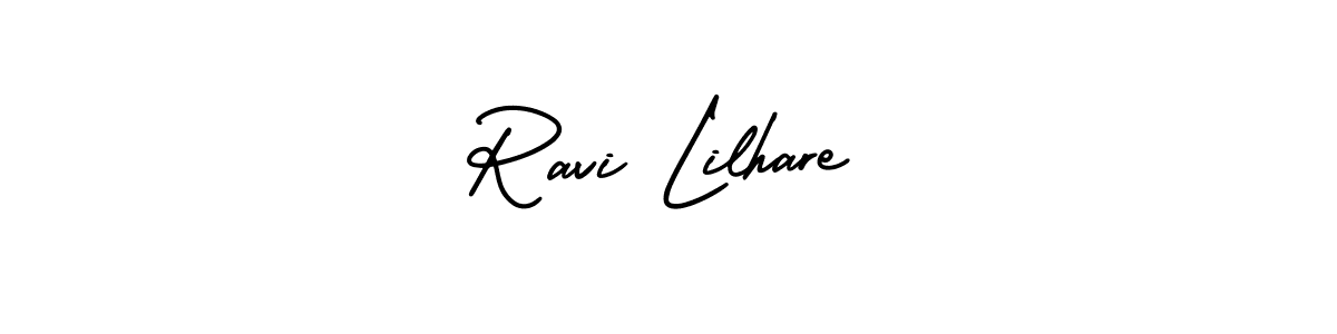 Create a beautiful signature design for name Ravi Lilhare. With this signature (AmerikaSignatureDemo-Regular) fonts, you can make a handwritten signature for free. Ravi Lilhare signature style 3 images and pictures png