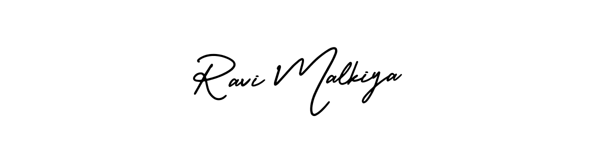 Ravi Malkiya stylish signature style. Best Handwritten Sign (AmerikaSignatureDemo-Regular) for my name. Handwritten Signature Collection Ideas for my name Ravi Malkiya. Ravi Malkiya signature style 3 images and pictures png