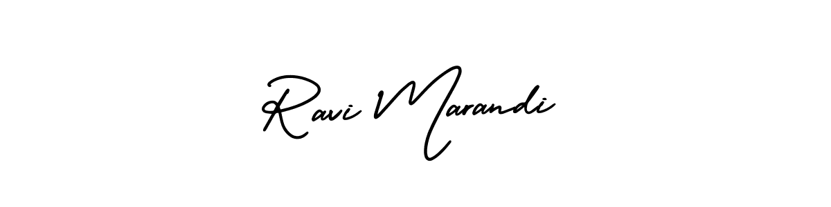 Create a beautiful signature design for name Ravi Marandi. With this signature (AmerikaSignatureDemo-Regular) fonts, you can make a handwritten signature for free. Ravi Marandi signature style 3 images and pictures png