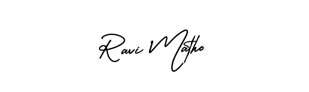 Make a beautiful signature design for name Ravi Matho. With this signature (AmerikaSignatureDemo-Regular) style, you can create a handwritten signature for free. Ravi Matho signature style 3 images and pictures png