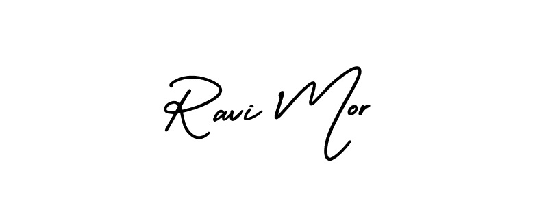 Similarly AmerikaSignatureDemo-Regular is the best handwritten signature design. Signature creator online .You can use it as an online autograph creator for name Ravi Mor. Ravi Mor signature style 3 images and pictures png