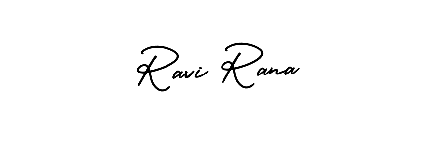 Make a beautiful signature design for name Ravi Rana. With this signature (AmerikaSignatureDemo-Regular) style, you can create a handwritten signature for free. Ravi Rana signature style 3 images and pictures png