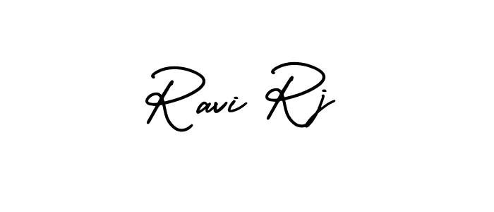 Design your own signature with our free online signature maker. With this signature software, you can create a handwritten (AmerikaSignatureDemo-Regular) signature for name Ravi Rj. Ravi Rj signature style 3 images and pictures png