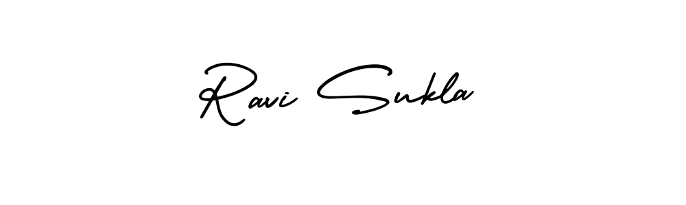 Ravi Sukla stylish signature style. Best Handwritten Sign (AmerikaSignatureDemo-Regular) for my name. Handwritten Signature Collection Ideas for my name Ravi Sukla. Ravi Sukla signature style 3 images and pictures png