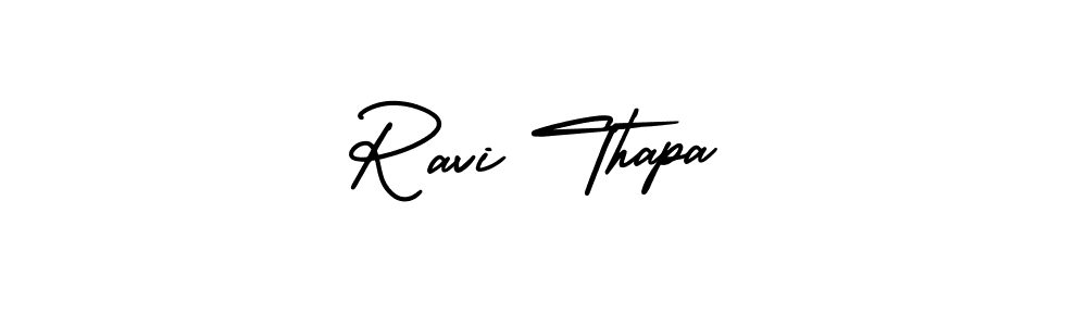 Also we have Ravi Thapa name is the best signature style. Create professional handwritten signature collection using AmerikaSignatureDemo-Regular autograph style. Ravi Thapa signature style 3 images and pictures png