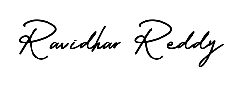 Discover how Ravidhar Reddy looks in an executive cursive font (AmerikaSignatureDemo-Regular). Perfect for legal documents, invoices, and certificates. Ravidhar Reddy signature style 3 images and pictures png