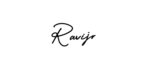 How to make Ravijr name signature. Use AmerikaSignatureDemo-Regular style for creating short signs online. This is the latest handwritten sign. Ravijr signature style 3 images and pictures png