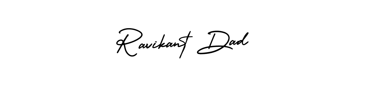 Ravikant Dad stylish signature style. Best Handwritten Sign (AmerikaSignatureDemo-Regular) for my name. Handwritten Signature Collection Ideas for my name Ravikant Dad. Ravikant Dad signature style 3 images and pictures png