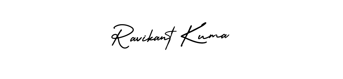 How to make Ravikant Kuma signature? AmerikaSignatureDemo-Regular is a professional autograph style. Create handwritten signature for Ravikant Kuma name. Ravikant Kuma signature style 3 images and pictures png