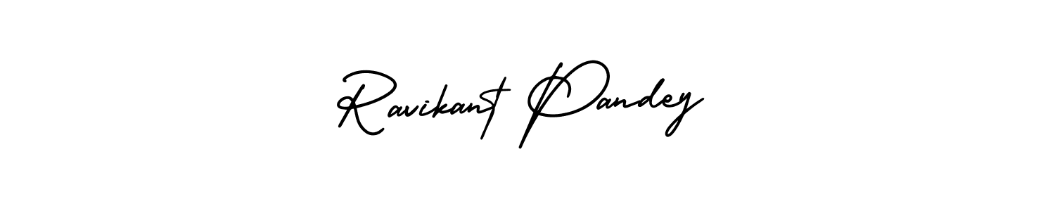 Ravikant Pandey stylish signature style. Best Handwritten Sign (AmerikaSignatureDemo-Regular) for my name. Handwritten Signature Collection Ideas for my name Ravikant Pandey. Ravikant Pandey signature style 3 images and pictures png