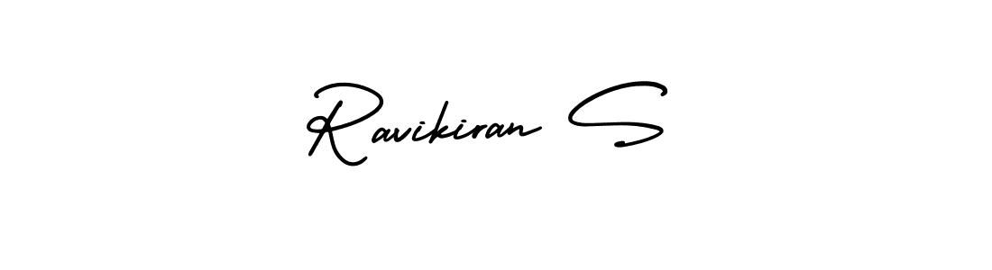 Design your own signature with our free online signature maker. With this signature software, you can create a handwritten (AmerikaSignatureDemo-Regular) signature for name Ravikiran S. Ravikiran S signature style 3 images and pictures png