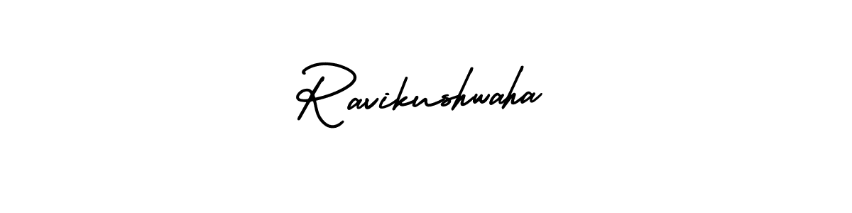 Design your own signature with our free online signature maker. With this signature software, you can create a handwritten (AmerikaSignatureDemo-Regular) signature for name Ravikushwaha. Ravikushwaha signature style 3 images and pictures png