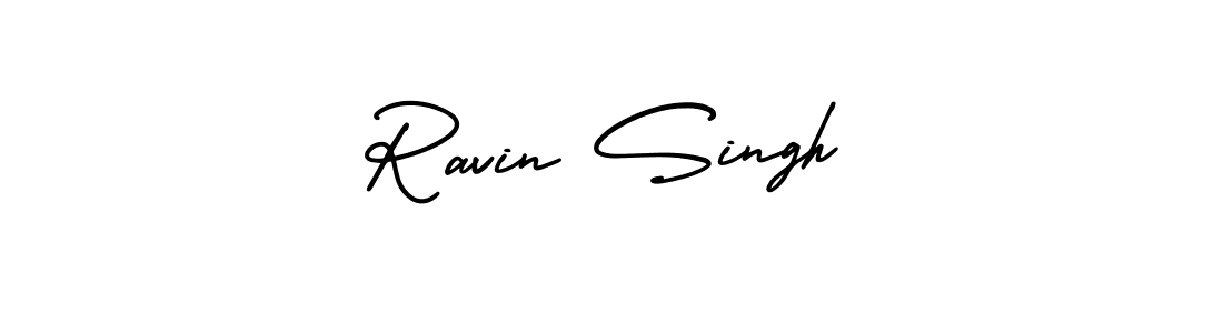 Use a signature maker to create a handwritten signature online. With this signature software, you can design (AmerikaSignatureDemo-Regular) your own signature for name Ravin Singh. Ravin Singh signature style 3 images and pictures png