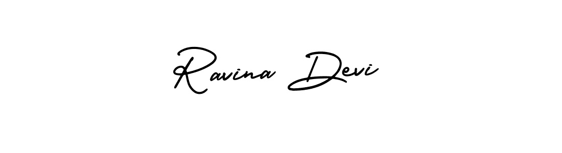 Design your own signature with our free online signature maker. With this signature software, you can create a handwritten (AmerikaSignatureDemo-Regular) signature for name Ravina Devi. Ravina Devi signature style 3 images and pictures png