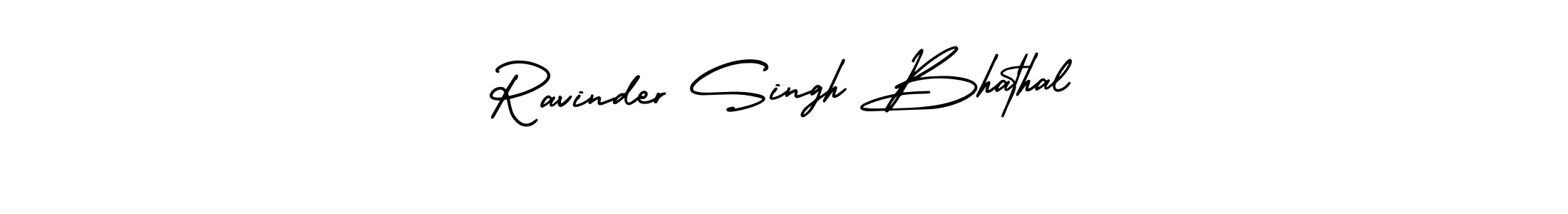 Make a beautiful signature design for name Ravinder Singh Bhathal. With this signature (AmerikaSignatureDemo-Regular) style, you can create a handwritten signature for free. Ravinder Singh Bhathal signature style 3 images and pictures png