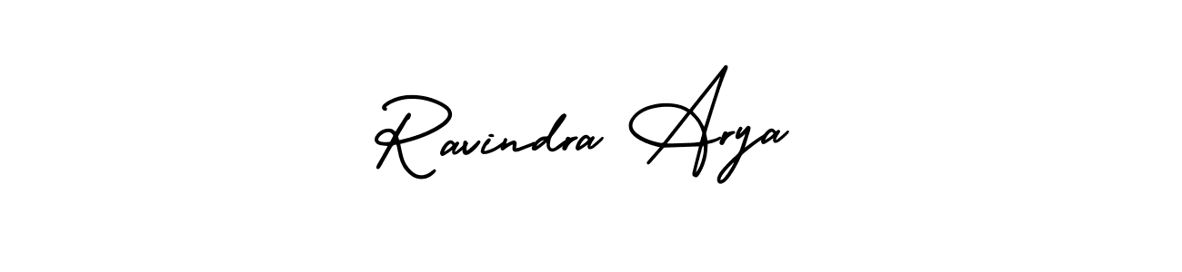 AmerikaSignatureDemo-Regular is a professional signature style that is perfect for those who want to add a touch of class to their signature. It is also a great choice for those who want to make their signature more unique. Get Ravindra Arya name to fancy signature for free. Ravindra Arya signature style 3 images and pictures png