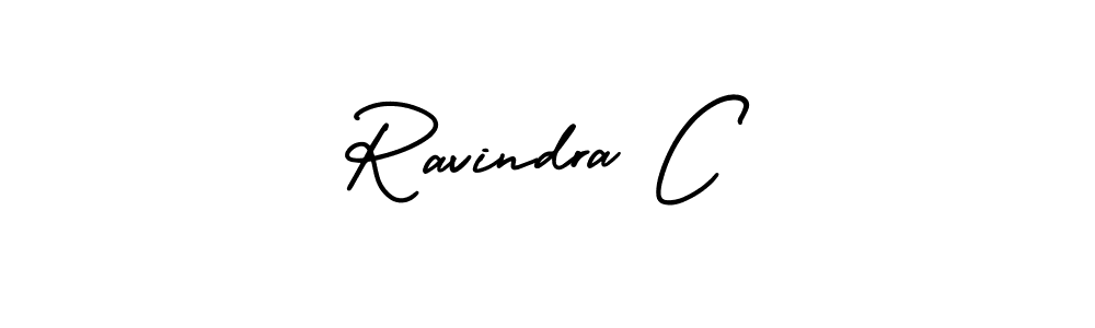 It looks lik you need a new signature style for name Ravindra C. Design unique handwritten (AmerikaSignatureDemo-Regular) signature with our free signature maker in just a few clicks. Ravindra C signature style 3 images and pictures png