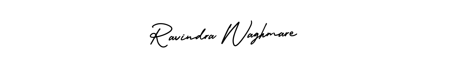 Make a beautiful signature design for name Ravindra Waghmare. With this signature (AmerikaSignatureDemo-Regular) style, you can create a handwritten signature for free. Ravindra Waghmare signature style 3 images and pictures png