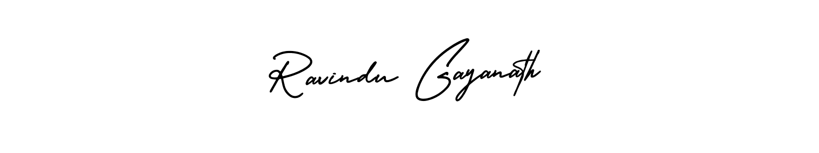 Also we have Ravindu Gayanath name is the best signature style. Create professional handwritten signature collection using AmerikaSignatureDemo-Regular autograph style. Ravindu Gayanath signature style 3 images and pictures png