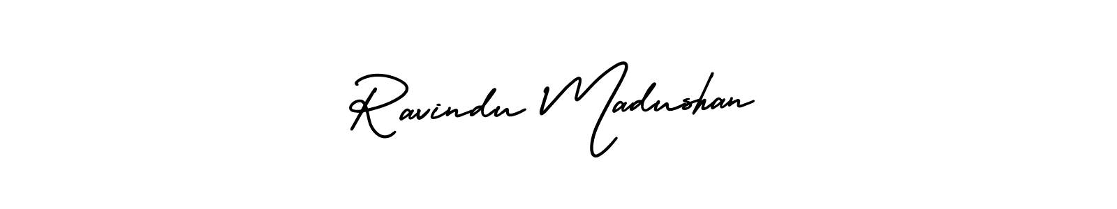 Make a beautiful signature design for name Ravindu Madushan. With this signature (AmerikaSignatureDemo-Regular) style, you can create a handwritten signature for free. Ravindu Madushan signature style 3 images and pictures png