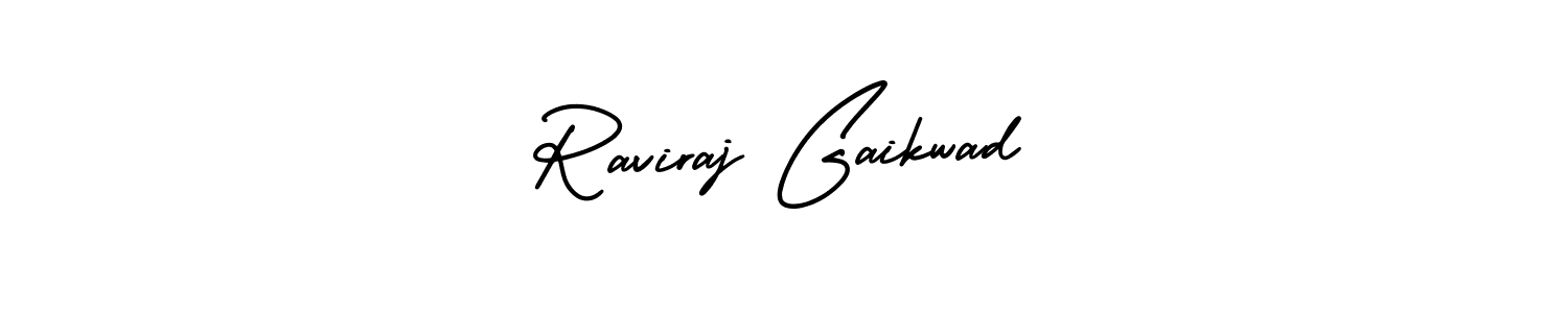Design your own signature with our free online signature maker. With this signature software, you can create a handwritten (AmerikaSignatureDemo-Regular) signature for name Raviraj Gaikwad. Raviraj Gaikwad signature style 3 images and pictures png