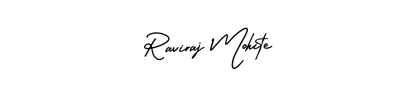 It looks lik you need a new signature style for name Raviraj Mohite. Design unique handwritten (AmerikaSignatureDemo-Regular) signature with our free signature maker in just a few clicks. Raviraj Mohite signature style 3 images and pictures png