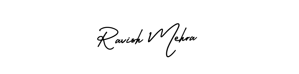 How to make Ravish Mehra signature? AmerikaSignatureDemo-Regular is a professional autograph style. Create handwritten signature for Ravish Mehra name. Ravish Mehra signature style 3 images and pictures png