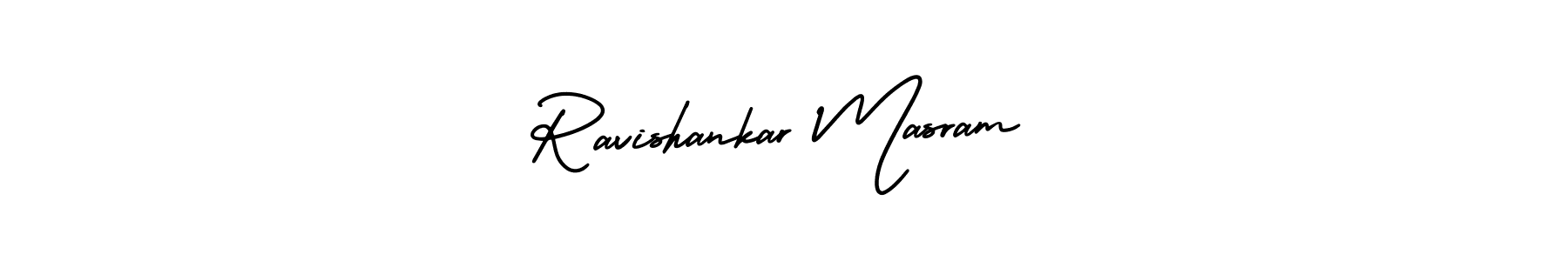 Ravishankar Masram stylish signature style. Best Handwritten Sign (AmerikaSignatureDemo-Regular) for my name. Handwritten Signature Collection Ideas for my name Ravishankar Masram. Ravishankar Masram signature style 3 images and pictures png